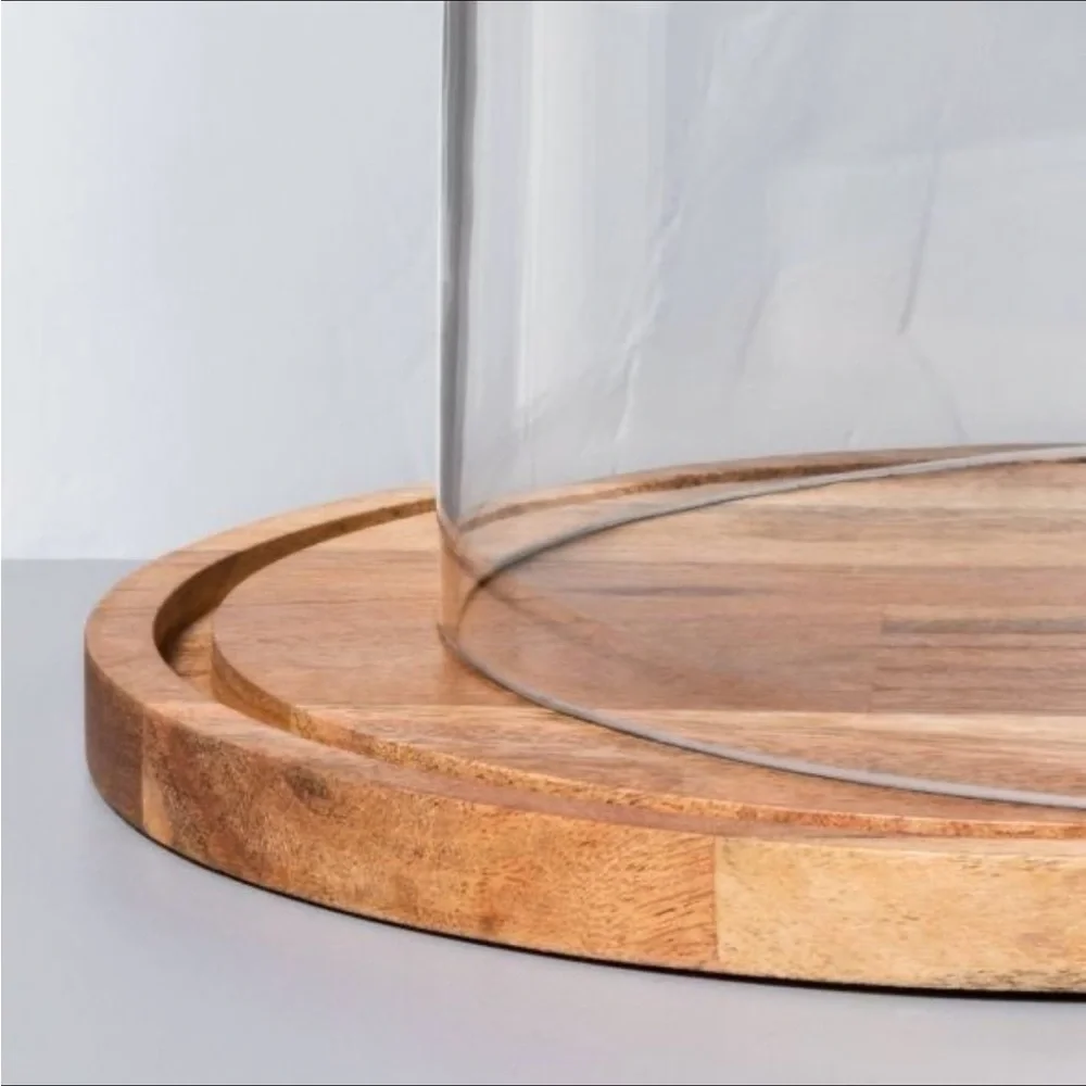 Wood and Glass Cake Dessert Stand  - Hearth & Hand with Magnolia
